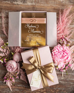 Prezenty dla Mamy biżuteria, pudełka, szkatułki na biżuterie  Prezent na Dzień Mamy zyczenia na lustrze i bransoletka  nieskończoność Upominek dla Mamy1