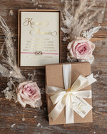 Prezenty dla Mamy biżuteria, pudełka, szkatułki na biżuterie  Pomysł prezent dla Mamy, Kartka z zyczeniami na Dzień Mamy w pudełeczku z Bransoletką nieskończoność0