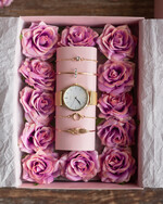 Prezenty dla Mamy biżuteria, pudełka, szkatułki na biżuterie  Prezent na Dzień Mamy Zegarek i bransoletki Upominek Dla Mamy Flowerbox z biżuterią6