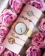 Prezenty dla Mamy biżuteria, pudełka, szkatułki na biżuterie  Prezent na Dzień Mamy Zegarek i bransoletki love i nieskończoność Upominek Dla Mamy Flowerbox z biżuterią6