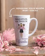 Prezenty dla Mamy Gadżety, Bluzy, Koszulki pomysł na prezent na dzień mamy kubek do latte, urodzinowy upominek dla mamy 0