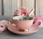 Prezenty dla Mamy Gadżety, Bluzy, Koszulki różowa filiżanka dla Mamy, filiżanka z kwiatkami, pomysł na prezent dla mamy filiżanka z łyżeczką, prezenty podziękowania dla Mamy 0