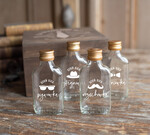 Prezenty dla Taty dzien ojca zestawy dla Taty prezent na dzień ojca drewniana skrzynka z buteleczkami na własny trunek 1