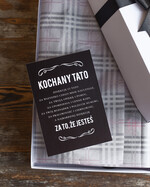 Prezenty dla Taty dzien ojca zestawy dla Taty pomysł na prezent dla Taty na urodziny spinki do mankietu SUPER TATA4