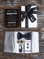 Prezenty dla Taty dzien ojca zestawy dla Taty dzień Ojca pomysł na prezent z okazji dnia ojca satynowa mucha spinki do mankietu 0