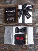 Prezenty dla Taty dzien ojca zestawy dla Taty prezent z okazji dnia Ojca satynowa mucha skarpetki CZADOWY TATA  0