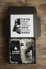 Prezenty dla Taty dzien ojca zestawy dla Taty Pomysł na prezent z okazji dnia Ojca, pudełko prezentowe skarpetki LORD FATHER, tematyczne prezenty dla Taty na urodziny, zestawy prezentowe na Dzień Ojca0