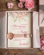 Prezenty dla świadków bransoletki i biżuteria dla świadkowej   pomysł na prezent dla świadkowej zegarek w pudełku z personalizacją  1