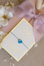 Prezenty dla świadków bransoletki i biżuteria dla świadkowej  Podziękowanie prezent dla świadkowej bransoletka z serduszkiem- Bransoletka szczęścia 1