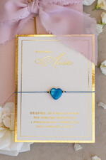 Prezenty dla świadków bransoletki i biżuteria dla świadkowej  Podziękowanie prezent dla świadkowej bransoletka z serduszkiem- Bransoletka szczęścia 3