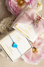 Prezenty dla świadków bransoletki i biżuteria dla świadkowej  Podziękowanie prezent dla świadkowej bransoletka z serduszkiem- Bransoletka szczęścia w ozdobnym pudełeczku2