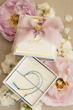 Prezenty dla świadków bransoletki i biżuteria dla świadkowej  Podziękowanie prezent dla świadkowej bransoletka z serduszkiem- Bransoletka szczęścia w ozdobnym pudełeczku3