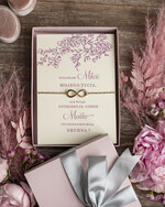 Prezenty dla świadków bransoletki i biżuteria dla świadkowej  Prośba o Świadkowanie  bransoletka nieskonczonosc w pudełku Prezent dla Świadkowej - Czy Zostaniesz moja Świadkowa 1