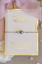 Prezenty dla świadków bransoletki i biżuteria dla świadkowej  Podziękowanie prezent dla świadkowej bransoletka z perłą- Bransoletka szczęścia na podziękowania dla świadkowej0