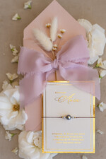 Prezenty dla świadków bransoletki i biżuteria dla świadkowej  Podziękowanie prezent dla świadkowej bransoletka z perłą- Bransoletka szczęścia na podziękowania dla świadkowej1