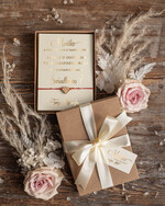 Prezenty dla świadków bransoletki i biżuteria dla świadkowej  Prośba o Świadkowanie  bransoletka geometryczne serce w pudełku Prezent dla Świadkowej - Czy Zostaniesz moja Świadkową 0