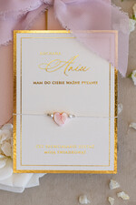 Prezenty dla świadków bransoletki i biżuteria dla świadkowej  Podziękowanie prezent dla świadkowej bransoletka z serduszkiem- Bransoletka szczęścia 5