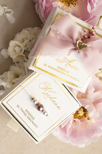 Prezenty dla świadków bransoletki i biżuteria dla świadkowej  Podziękowanie prezent dla świadkowej bransoletka z perłą- Bransoletka szczęścia w ozdobnym pudełeczku2