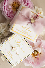 Prezenty dla świadków bransoletki i biżuteria dla świadkowej  Podziękowanie prezent dla świadkowej bransoletka z serduszkiem- Bransoletka szczęścia w ozdobnym pudełeczku1