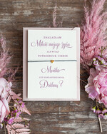 Prezenty dla świadków bransoletki i biżuteria dla świadkowej  Prośba o Świadkowanie  bransoletka love Prezent dla Świadkowej - Czy Zostaniesz moja Świadkowa 2