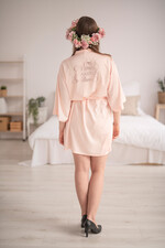 Prezenty dla świadków szlafrok dla świadkowej Satynowy szlafrok złote napisy dedykacja dla świadkowej, czy zostaniesz moją świadkowa ?2