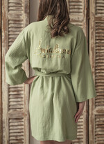 Prezenty dla świadków szlafrok dla świadkowej muślinowy szlafrok pomysł na pytanie czy zostaniesz moją świadkową szlafrok, szlafrok z muślinu z napisami, przewiewny bawełniany szlafrok dla świadkowej i druhny4