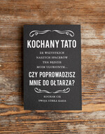 Zaproszenia dla Rodziców  Tato czy poprowadzisz mnie do ołtarza  piersiówka i 2 kieliszki prezent dla taty, zadaj ważne pytanie Tato czy poprowadzisz mnie do ołtarza ?4