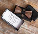 Zaproszenia dla Rodziców  Tato czy poprowadzisz mnie do ołtarza   Tato czy poprowadzisz mnie do ołtarza  - Zaproszenie Ślubne dla Taty - Prezent Drewniana Mucha i spinki0