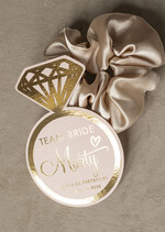 wieczór Panieński podziękowania za wieczór panieński gumka do włosów prezent na wieczór panieński, Scrunchies podziękowania za wieczór panieński, upominek dla przyjaciółek na wieczorze panieńskim 1