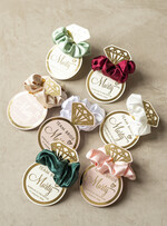 wieczór Panieński podziękowania za wieczór panieński satynowa gumka do włosów prezent na wieczór panieński, Scrunchies podziękowania za wieczór panieński, upominek dla przyjaciółek na wieczorze panieńskim 3