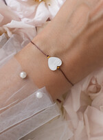 wieczór Panieński podziękowania za wieczór panieński podziękowanie za wieczór panieński- bransoletka z serduszkiem z masy perłowej Bransoletki dla Twojego Team Bride1