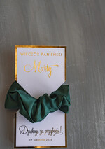 wieczór Panieński podziękowania za wieczór panieński gumka do włosów prezent na wieczór panieński, Scrunchies podziękowania za wieczór panieński, upominek dla przyjaciółek na wieczorze panieńskim 2