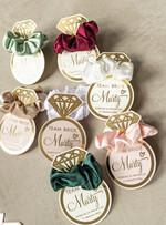 wieczór Panieński podziękowania za wieczór panieński gumka do włosów prezent na wieczór panieński, Scrunchies podziękowania za wieczór panieński, upominek dla przyjaciółek na wieczorze panieńskim 4