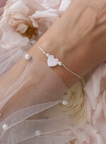 wieczór Panieński podziękowania za wieczór panieński podziękowanie za wieczór panieński- bransoletka z serduszkiem z masy perłowej Bransoletki dla Twojego Team Bride5