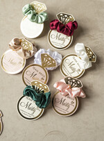 wieczór Panieński podziękowania za wieczór panieński satynowagumka do włosów prezent na wieczór panieński, Scrunchies podziękowania za wieczór panieński, upominek dla przyjaciółek na wieczorze panieńskim 6