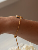 Prezenty dla świadków podziękowania dla świadkowej  Elegancki prezent dla Świadkowej, bransoletka z niezapominajką, wyjątkowy prezent na podziękowanie za świadkowanie, prezent dla świadkowej po ślubie 6