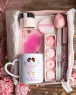 Prezenty dla świadków podziękowania dla świadkowej Podziękowanie za Świadkowanie Prezent dla Świadkowej Piękny Zestaw Kosmetyczny  z Kubkiem2