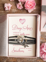 Prezenty dla świadków podziękowania dla świadkowej Podziękowanie za Świadkowanie Prezent dla Świadkowej Kartka w pudełeczku Zegarek na pasku dla Świadkowej 1