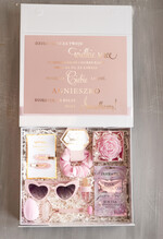 Prezenty dla świadków podziękowania dla świadkowej oryginalny prezent dla świadkowej, pomysł na podziękowanie za świadkowanie, prezent dla świadkowej zestaw kosmetyków, box prezentowy dla świadkowej i druhny0