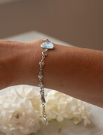 Prezenty dla świadków podziękowania dla świadkowej Elegancki prezent dla Świadkowej, bransoletka z niezapominajką, wyjątkowy prezent na podziękowanie za świadkowanie, prezent dla świadkowej po ślubie 3