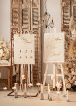 Numery na stół welurowe złote akrylowe  Stojak z numerkiem na stół Pary Młodej, tabliczka ecru na stol Pary Mlodej, welurowy numerek na stół weselny tabliczka na stół weselny w stylu glamour10