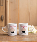  Prezenty dla Młodej Pary  Zestawy z Filiżanką lub Kubkiem  pomysł na prezent dla Pary Młodej 2 kubki z nadrukiem oraz słodkości1