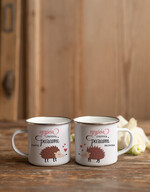  Prezenty dla Młodej Pary  Zestawy z Filiżanką lub Kubkiem     emaliowane kubki z nadrukiem pomysł na prezent dla Pary Młodej 4