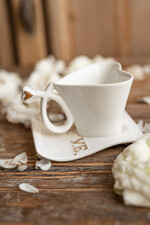  Prezenty dla Młodej Pary  Zestawy z Filiżanką lub Kubkiem Praktyczny prezent ślubny filiżanki dla Młodej Pary serca, prezent dla Młodej Pary 7