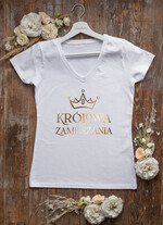 Prezenty dla Panny Młodej  Zestawy na wieczór Panieński z Koszulką Wyjątkowy Prezent dla Panny Młodej od Świadkowej T-Shirt Koszulka z Napisami  i Podwiązka2