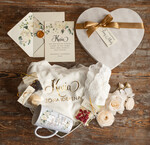 Prezenty dla Panny Młodej  Zestawy ze Szlafrokiem Welurowe pudełko z mięciutkim szlafrokiem dla Panny Młodej prezent dla Panny Młodej 1