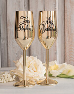  Prezenty dla Młodej Pary  zestawy i akcesoria do wina i drinków prezenty na ślub dla Młodej Pary, pomysł jak dać pieniądze dla nowożeńców zestaw prezentowy dla Pary Młodej, eleganckie złote kieliszki mąż i żona5