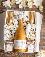 Prezenty, Podziękowania dla Rodziców zestawy prezentowe do wina i szampana  piękne podziękowania dla rodziców ze złotymi kieliszkami, prezenty dla Rodziców, pomysł na prezent dla Rodziców 1