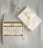 Panna Młoda  podwiązki ślubne kremowa delikatna podwiązka ślubna koronkowa podwiązka z ozdobnymi kamieniami, dwie podwiązki ślubne, podwiązka dla Panny Młodej z koronki z perełkami0