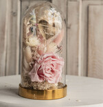  Prezenty dla Młodej Pary  flowerbox, kartki z życzeniami, pudełka na prezenty prezenty z okazji ślubu dla Pary Młodej, w co zapakować pieniądze dla pary młodej, kompozycja kwiatowa w szklanej kopule, fiolka na pieniądze dla młodej pary, różowa wieczna róża3